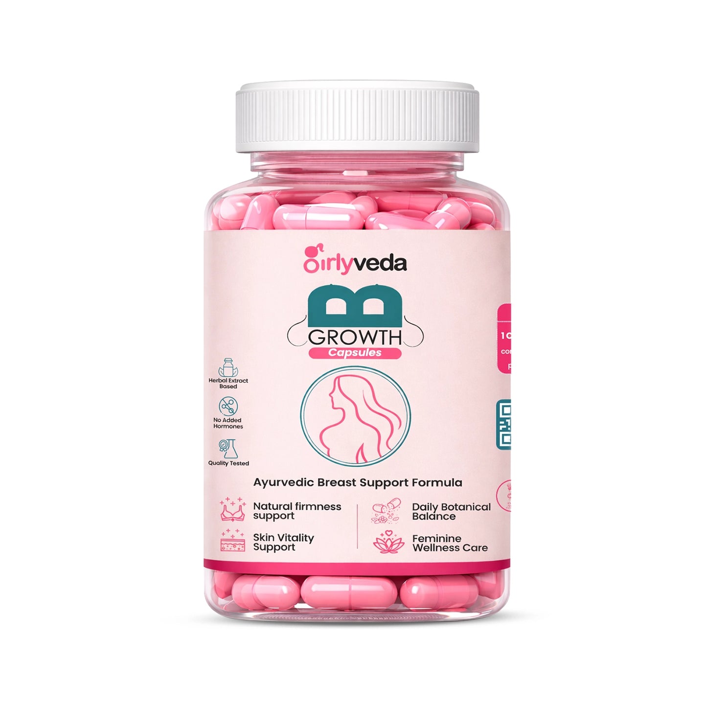 B-Growth Capsule | Ayurvedic Breast Support Capsule| 60 Capsules