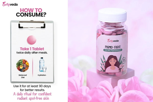Girlyveda Pigmo Fight Anti Pigmentation Tablets for Dark Spots