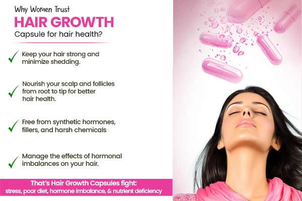 Girlyveda Hair Growth Capsule for Healthy Hair Care Support