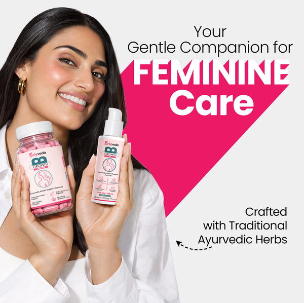 B-Growth Combo — Ayurvedic Breast Nourishment Capsule + Herbal Firming Oil