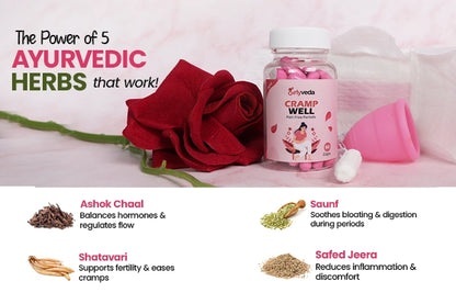 Girlyveda Crampwell – Ayurvedic Capsules for Period Pain Relief