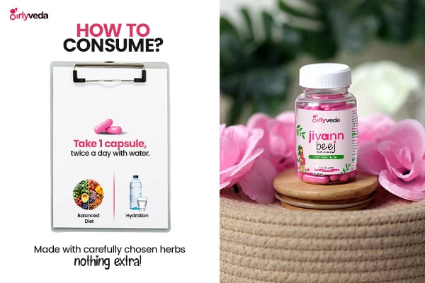Girlyveda Jivann Beej - Ayurvedic Medicine for Female Fertility