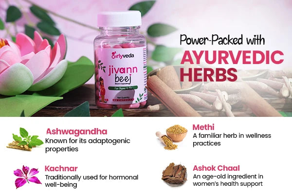 Girlyveda Jivann Beej - Ayurvedic Medicine for Female Fertility