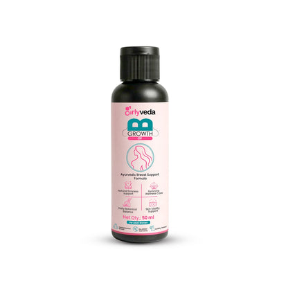 Girlyveda B-Growth Oil: Ayurvedic Breast Massage Oil for Firming and Nourishing